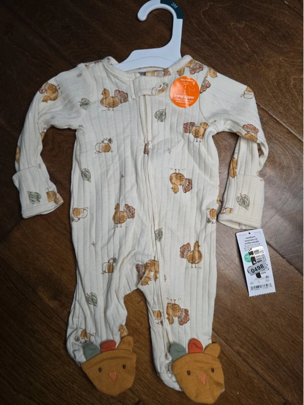 Newborn brand new thanksgiving pajamas from carter's item 498G6